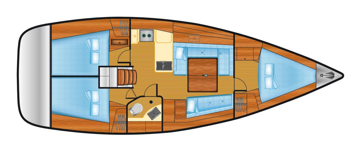 Sailing yacht Beneteau Oceanis 37 Sailing World Yachtbrokers Heiligenhafen 18