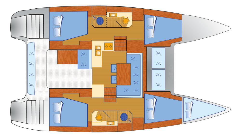 Lagoon 40 Katamaran Sailing World Yachtbrokers Heiligenhafen 23